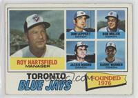 Toronto Blue Jays Coaches Team Checklist (Roy Hartsfield, Don Leppert, Bob Mill…