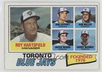 Toronto Blue Jays Coaches Team Checklist (Roy Hartsfield, Don Leppert, Bob Mill…