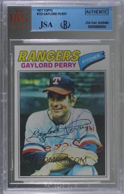 1977 Topps - [Base] #152 - Gaylord Perry [JSA Certified Encased by BVG]