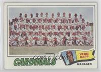 St. Louis Cardinals Team Checklist (Vern Rapp) [COMC RCR Poor]