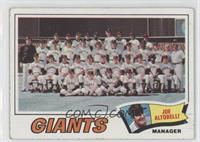 San Francisco Giants Team Checklist (Joe Altobelli) [Good to VG‑…