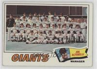 San Francisco Giants Team Checklist (Joe Altobelli) [Good to VG‑…