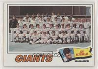 San Francisco Giants Team Checklist (Joe Altobelli)