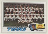 Minnesota Twins Team Checklist (Gene Mauch)