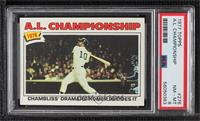 A.L. Championship (Chambliss' Dramatic Homer Decides It) [PSA 8 NM…