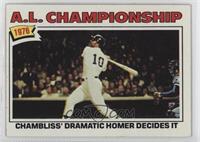 A.L. Championship (Chambliss' Dramatic Homer Decides It)