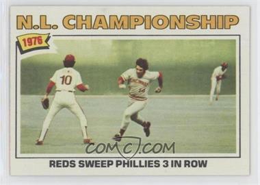 1977 Topps - [Base] #277 - N.L. Championship (Reds Sweep Phillies 3 in a Row)
