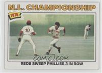 N.L. Championship (Reds Sweep Phillies 3 in a Row)