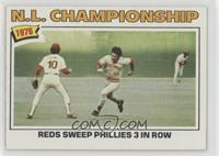 N.L. Championship (Reds Sweep Phillies 3 in a Row)