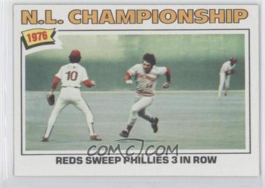 1977 Topps - [Base] #277 - N.L. Championship (Reds Sweep Phillies 3 in a Row)