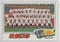 Cincinnati Reds Team, Sparky Anderson [Poor to Fair]