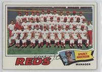 Cincinnati Reds Team, Sparky Anderson [Poor to Fair]