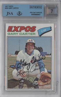 1977 Topps - [Base] #295 - Gary Carter [JSA Certified Encased by BGS]