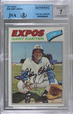 1977 Topps - [Base] #295 - Gary Carter [JSA Certified Encased by BGS]