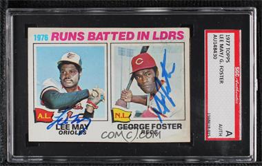 1977 Topps - [Base] #3 - League Leaders - George Foster, Lee May [SGC Authentic Authentic]