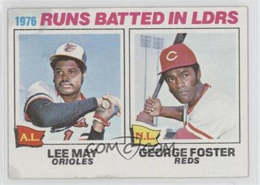 1977 Topps - [Base] #3 - League Leaders - George Foster, Lee May [Poor to Fair]