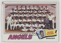 Los Angeles Angels Team, Norm Sherry [COMC RCR Poor]