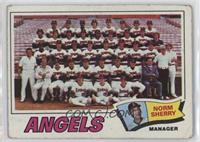 Los Angeles Angels Team, Norm Sherry [Good to VG‑EX]
