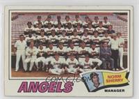 Los Angeles Angels Team, Norm Sherry [Poor to Fair]