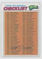 Checklist - Cards 265-396