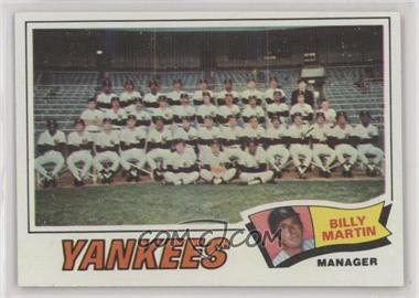 1977 Topps - [Base] #387 - New York Yankees Team, Billy Martin
