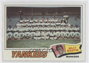 1977 Topps - [Base] #387 - New York Yankees Team, Billy Martin
