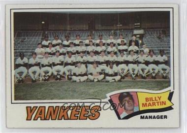 1977 Topps - [Base] #387 - New York Yankees Team, Billy Martin