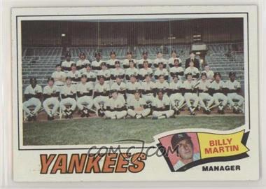 1977 Topps - [Base] #387 - New York Yankees Team, Billy Martin