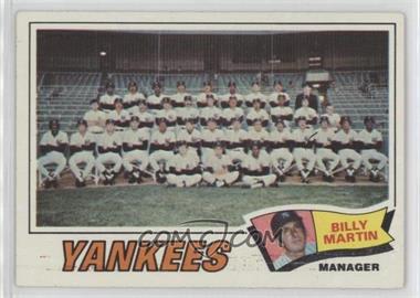 1977 Topps - [Base] #387 - New York Yankees Team, Billy Martin