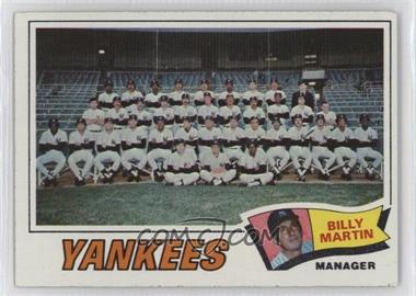 1977 Topps - [Base] #387 - New York Yankees Team, Billy Martin