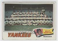 New York Yankees Team, Billy Martin [Good to VG‑EX]