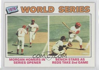 1977 Topps - [Base] #411 - 1976 World Series - Joe Morgan, Johnny Bench