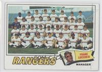 Texas Rangers Team Checklist (Frank Lucchesi)