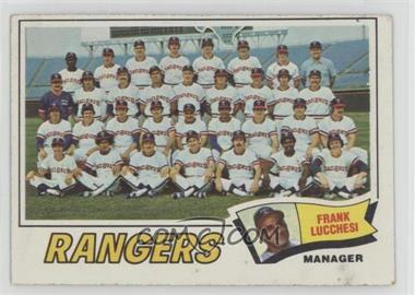 1977 Topps - [Base] #428 - Texas Rangers Team Checklist (Frank Lucchesi)
