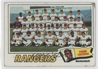 Texas Rangers Team Checklist (Frank Lucchesi) [COMC RCR Poor]