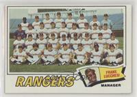 Texas Rangers Team Checklist (Frank Lucchesi)