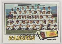 Texas Rangers Team Checklist (Frank Lucchesi)