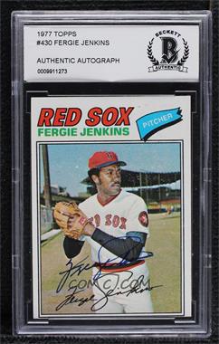 1977 Topps - [Base] #430 - Fergie Jenkins [BAS BCCG Authentic]