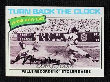 1977 Topps - [Base] #435 - Maury Wills [JSA Certified COA Sticker]