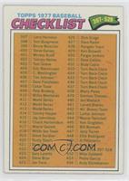 Checklist - Cards 397-528