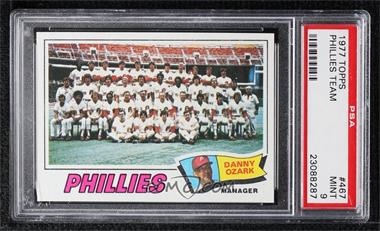 1977 Topps - [Base] #467 - Philadelphia Phillies Team, Danny Ozark [PSA 9 MINT]