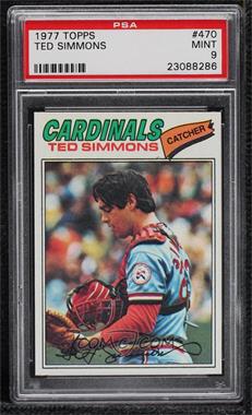 1977 Topps - [Base] #470 - Ted Simmons [PSA 9 MINT]