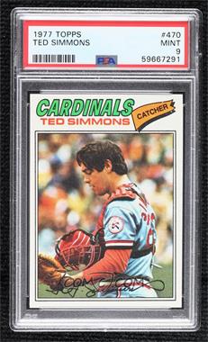 1977 Topps - [Base] #470 - Ted Simmons [PSA 9 MINT]