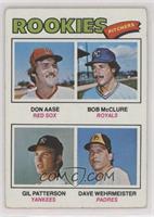 Rookie Pitchers - Don Aase, Gil Patterson, Dave Wehrmeister, Bob McClure