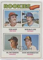 Rookie Pitchers - Don Aase, Gil Patterson, Dave Wehrmeister, Bob McClure [Good&…