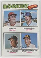 Rookie Pitchers - Don Aase, Gil Patterson, Dave Wehrmeister, Bob McClure [Good&…