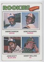 Rookie Outfielders - Andre Dawson, Gene Richards, John Scott, Denny Walling [Go…