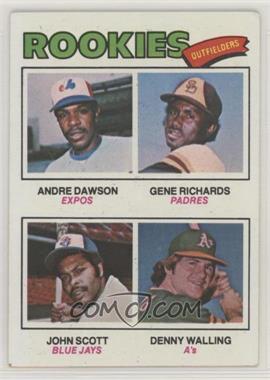 1977 Topps - [Base] #473 - Rookie Outfielders - Andre Dawson, Gene Richards, John Scott, Denny Walling