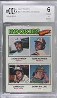 Rookie Outfielders - Andre Dawson, Gene Richards, John Scott, Denny Walling [BC…