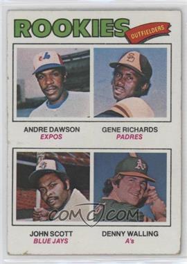 1977 Topps - [Base] #473 - Rookie Outfielders - Andre Dawson, Gene Richards, John Scott, Denny Walling